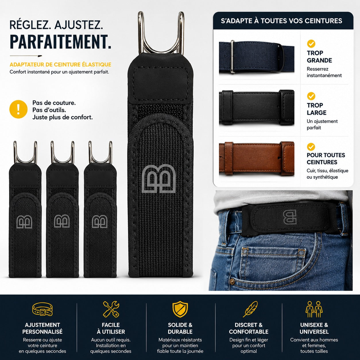 FlexHold – L’alternative confortable à la ceinture